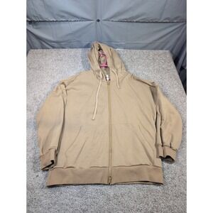nap Take a nap Beige Tan‎ Zip Up Hoodie Sweatshirt Women's XS